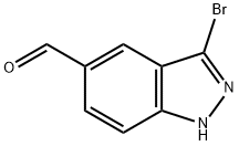 3-broMo-1H-indazol-5-carbaldehyde Struktur