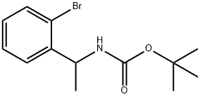 CarbaMic acid, [1-(2-broMophenyl)ethyl]-, 1,1-diMethylethyl ester Struktur