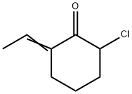 Cyclohexanone,  2-chloro-6-ethylidene- Struktur