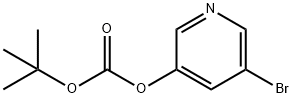 5-Bromopyridin-3-yl tert-butyl carbonate Struktur