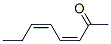 3,5-Octadien-2-one, (3Z,5Z)- (9CI) Struktur