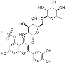 rutin sulfate Struktur