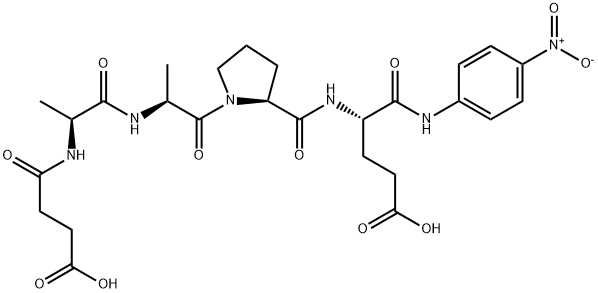 SUC-ALA-ALA-PRO-GLU-PNA Struktur