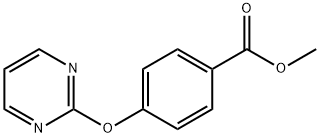 Methyl 4-(pyrimidin-2-yloxy)benzoate Struktur