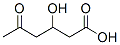 3-hydroxy-5-oxohexanoic acid Struktur