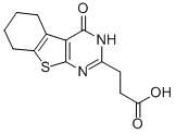 3-(4-OXO-3,4,5,6,7,8-HEXAHYDRO-BENZO[4,5]THIENO[2,3-D]PYRIMIDIN-2-YL)-PROPIONIC ACID Struktur