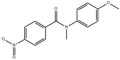 N-Methyl-N-(4-methoxyphenyl)-4-nitrobenzamide Struktur