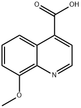 8-Methoxy-4-quinolinecarboxylic acid Struktur