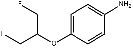 4-(2-Fluoro-1-fluoromethyl-ethoxy)-aniline Struktur