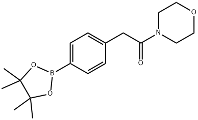 1-(4-morpholinyl)-2-[4-(4,4,5,5-tetramethyl-1,3,2-dioxaborolan-2-yl)phenyl]-Ethanone Struktur