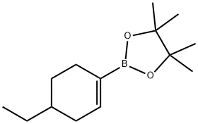 2-(4-ethylcyclohex-1-enyl)-4,4,5,5-tetraMethyl-1,3,2-dioxaborolane Struktur