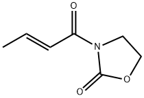 3-[(E)-2-BUTENOYL]-1,3-OXAZOLIDIN-2-ONE Struktur