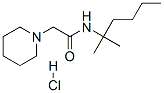 N-(2-methylhexan-2-yl)-2-(1-piperidyl)acetamide hydrochloride Struktur