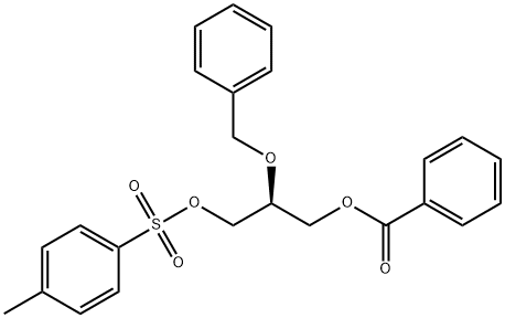 (S)-(-)-1-BENZOYLOXY-2-BENZYLOXY-3-TOSYLOXYPROPANE Struktur