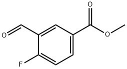 Methyl 4-fluoro-3-forMylbenzoate Struktur