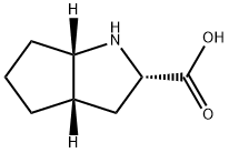 2-Azabicyclo[3.3.0]octane-3-carboxylic acid Struktur