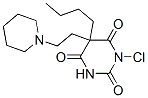 5-butyl-5-[2-(3,4,5,6-tetrahydro-2H-pyridin-1-yl)ethyl]-1,3-diazinane-2,4,6-trione chloride Struktur