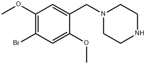 1-(4-BroMo-2,5-diMethoxybenzyl)piperazine Struktur