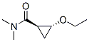 Cyclopropanecarboxamide, 2-ethoxy-N,N-dimethyl-, trans- (9CI) Struktur