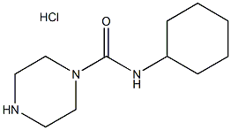 N-cyclohexylpiperazine-1-carboxamide hydrochloride Struktur