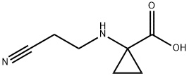 Cyclopropanecarboxylic acid, 1-[(2-cyanoethyl)amino]- (9CI) Struktur