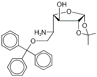 5-Amino-5-deoxy-1,2-O-isopropylidene-6-O-trityl-α-D-galactofuranose Struktur