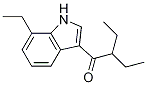 1-Butanone, 2-ethyl-1-(7-ethyl-1H-indol-3-yl)- Struktur