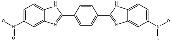 5-NITRO-2-(4-(5-NITRO-1H-BENZO[D]IMIDAZOL-2-YL)PHENYL)-1H-BENZO[D]IMIDAZOLE Struktur