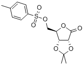 5-(p-Toluenesulfonate)-2,3-O-isopropylidene-2-C-methyl-D-ribonic-gamma-lactone Struktur