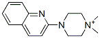 1,1-dimethyl-4-(2-quinolyl)piperazinium Struktur