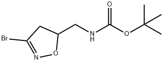 (3-BROMO-4,5-DIHYDRO-ISOXAZOL-5-YLMETHYL)-CARBAMIC ACID TERT-BUTYL ESTER Struktur