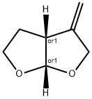 cis-Hexahydro-3-methylene-furo[2,3-b]furan Struktur