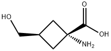 Cyclobutanecarboxylic acid, 1-amino-3-(hydroxymethyl)-, cis- (9CI) Struktur