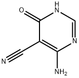 5-Pyrimidinecarbonitrile, 6-amino-1,4-dihydro-4-oxo- (9CI) Struktur