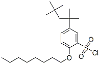 2-Octyloxy-5-(1,1,3,3-tetramethylbutyl)benzenesulfonyl chloride Struktur