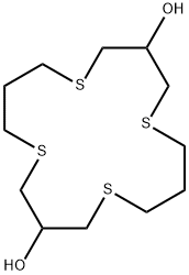 1,5,9,13-TETRATHIACYCLOHEXADECANE-3,11-DIOL Struktur