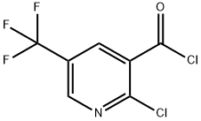 2-Chloro-5-(trifluoromethyl)pyridine-3-carbonylchloride Struktur