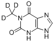 1-METHYLXANTHINE-D3 Struktur