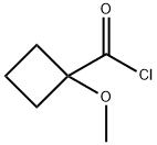 Cyclobutanecarbonyl chloride, 1-methoxy- (9CI) Struktur