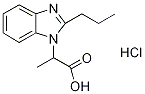 2-(2-Propyl-benzoimidazol-1-yl)-propionic acidhydrochloride Struktur