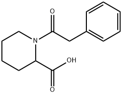 1-(2-Phenylacetyl)-2-piperidinecarboxylic acid Struktur