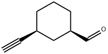 Cyclohexanecarboxaldehyde, 3-ethynyl-, cis- (9CI) Struktur