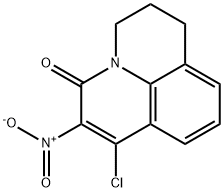 1-chloro-2-nitro-3-oxo-6,7-dihydro-3H,5H-benzo[ij]quinolizine Struktur