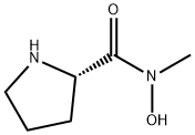 2-Pyrrolidinecarboxamide,N-hydroxy-N-methyl-,(S)-(9CI) Struktur