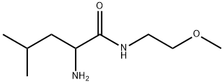 2-amino-N-(2-methoxyethyl)-4-methylpentanamide Struktur