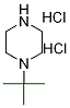 1-tert-Butylpiperazine dihydrochloride, 110469-59-5, 結構式