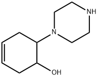 3-Cyclohexen-1-ol,6-(1-piperazinyl)-(9CI) Struktur