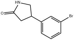 4-(3-BroMophenyl)pyrrolidin-2-one Struktur