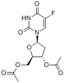 3',5'-DI-O-ACETYL-5-FLUORO-2'-DEOXYURIDINE Struktur