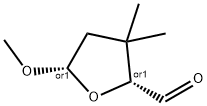 2-Furancarboxaldehyde, tetrahydro-5-methoxy-3,3-dimethyl-, cis- (9CI) Struktur